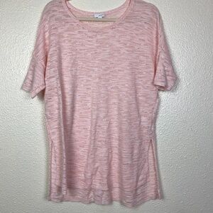 PURE JILL Slubbed Open Knit T Shirt